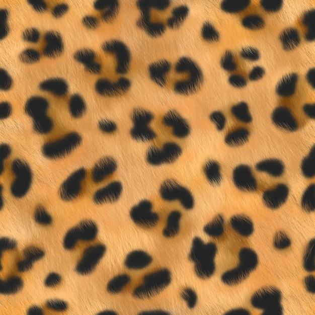 Leopard sikn fur texture seamless pattern