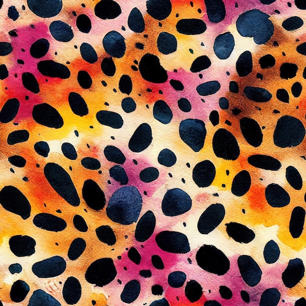 Leopard skin seamless pattern