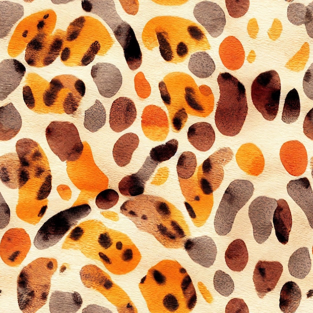 Photo leopard skin seamless pattern