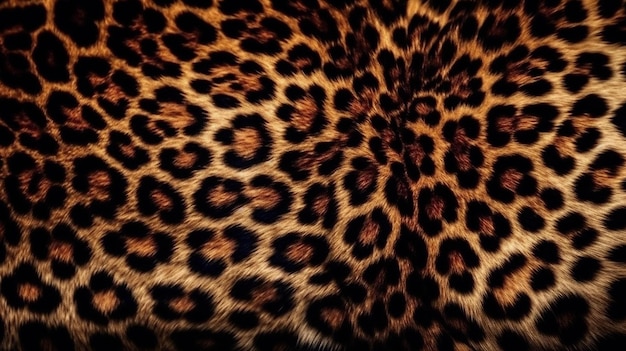 Leopard spots pattern background texture dots cheetah animals design generative ai