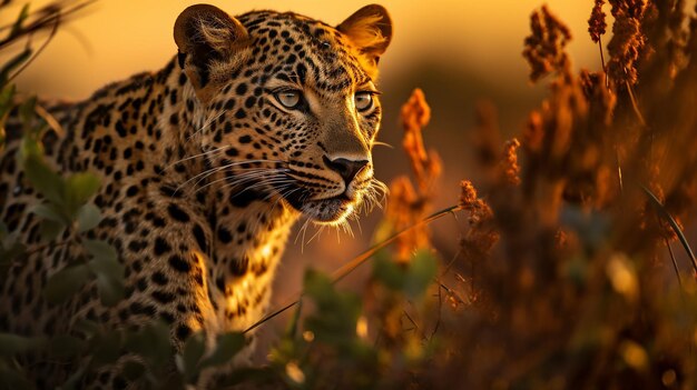 Leopard at Sunset