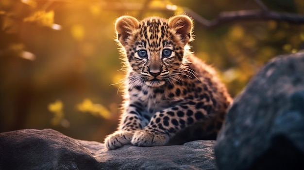 Leopardpanter jongen