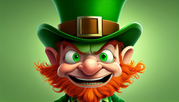 Leprechaun cartoon St Patrick's Day a day of pride for Ireland March 17