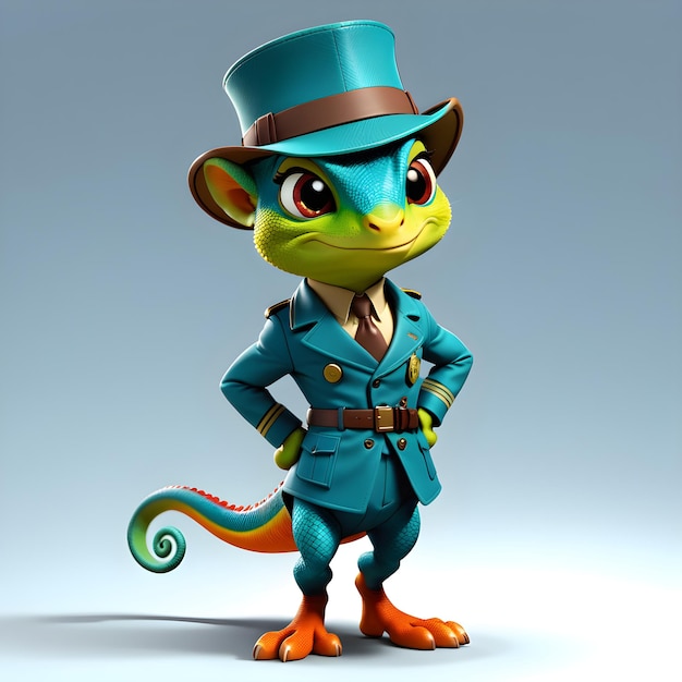 Leprechaun with top hat and snake