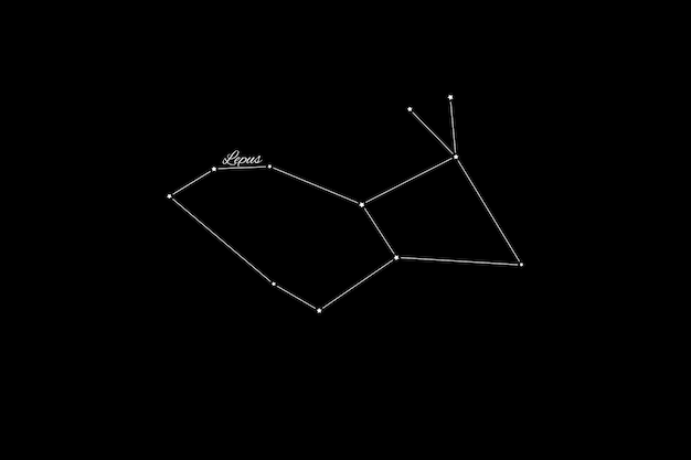 Lepus constellation, Cluster of stars, Hare constellation