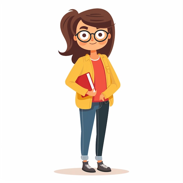 leraar onderwijs kennis illustratie happy concept design vector klaslokaal boek