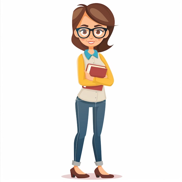 leraar onderwijs kennis illustratie happy concept design vector klaslokaal boek