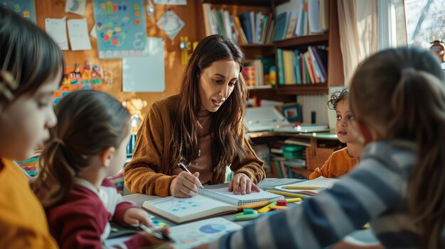 Leren moeder thuis onderwijs