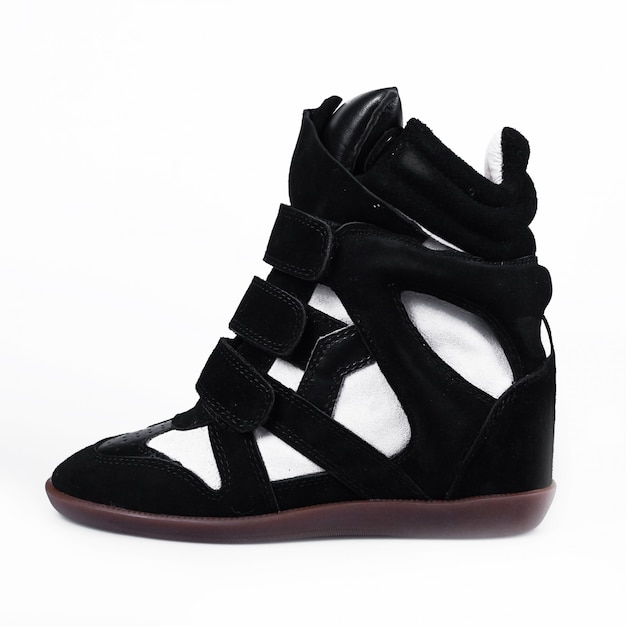 Leren platform sneaker