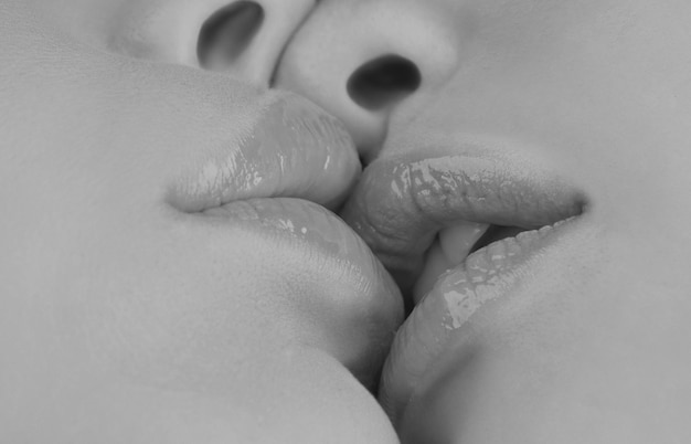 写真 レズビアンのカップル, 一緒に, 概念, 接吻, レッスン, ２人の女性, 友人, 接吻, ２, 美しい, セクシー, レズビアン, 中に