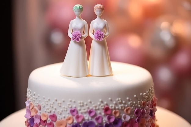 Lesbian wedding cake