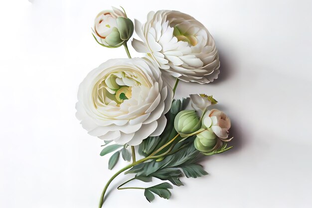 Let the charm of ranunculus bring a touch of elegance to your day Generative Ai