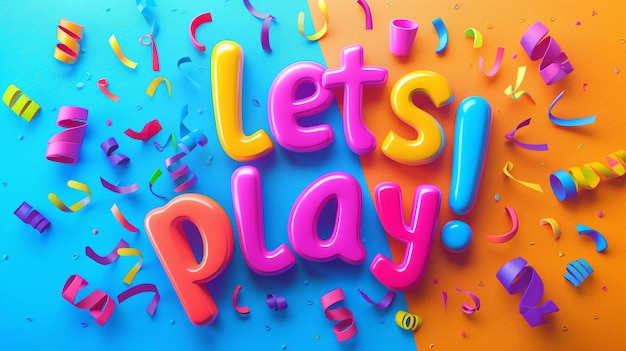 Lets Play Colorful Lettering