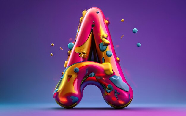 Letter A in 3D