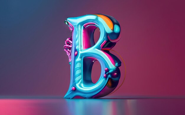 Letter B in 3d