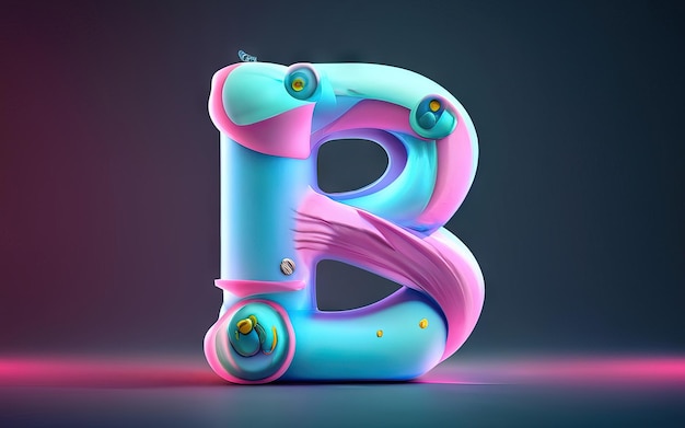 Photo letter b in 3d