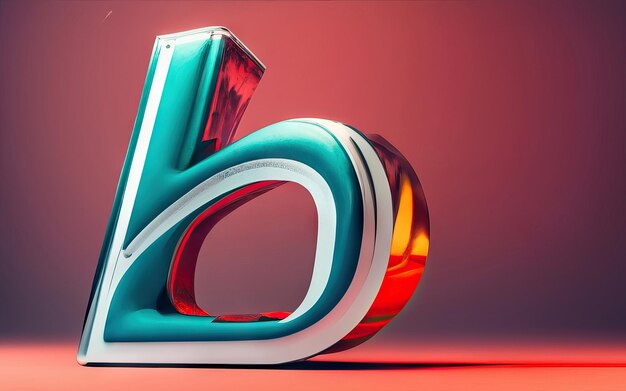 Foto lettera b in 3d