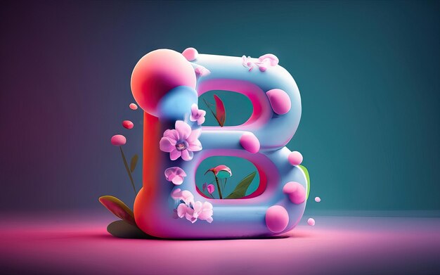 Foto letter b in 3d