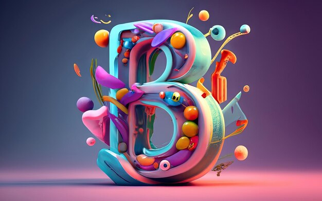 Фото Буква б в 3d