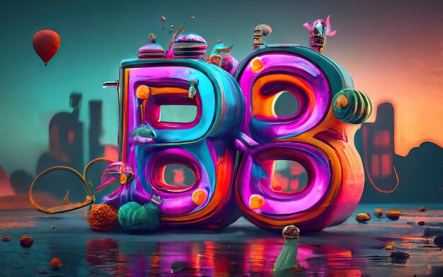 写真 3d の文字 b