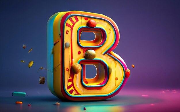 写真 3d の文字 b