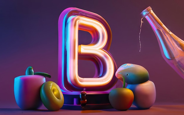 Foto letter b in 3d