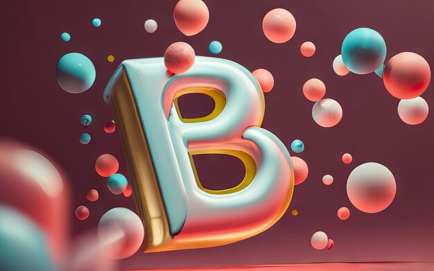 Foto letter b in 3d