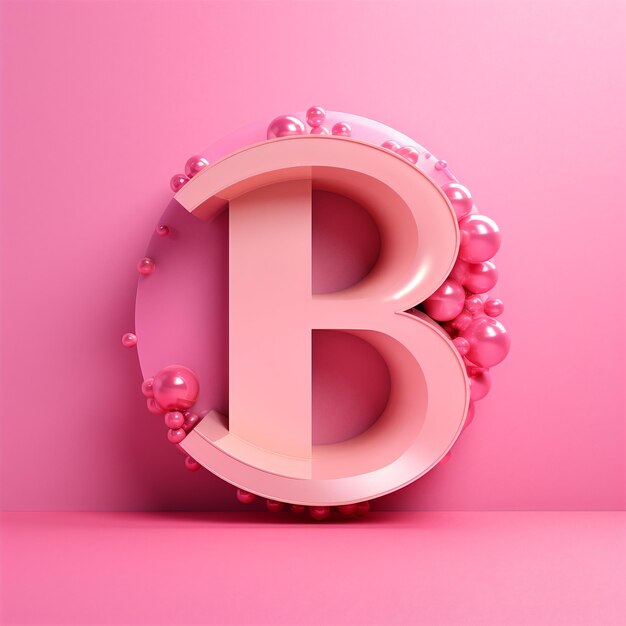 Foto letter b logo concept ai gegenereerd