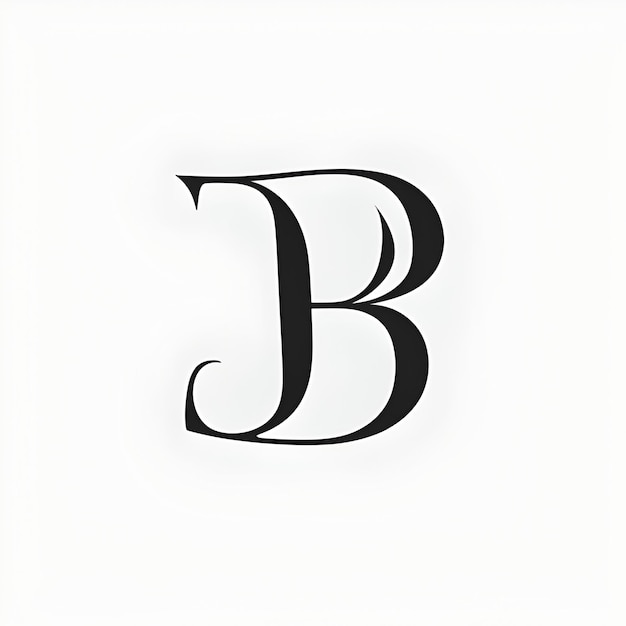 Letter B-logo in moderne stijl