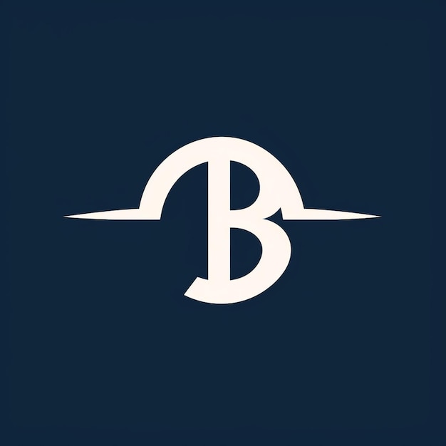 Photo letter b monogram logo design illustration graphic creative