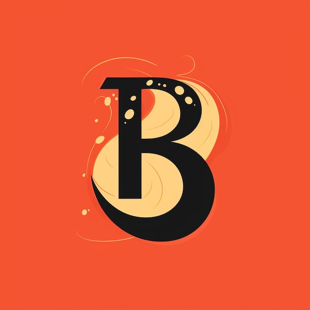글자 B 모노그램 로고 디자인 일러스트 그래픽 크리에이티브