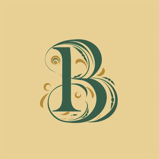 Foto letter b monogram logo ontwerp illustratie grafisch creatief