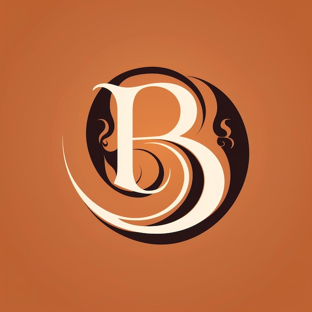 Foto letter b monogram logo ontwerp illustratie grafisch creatief