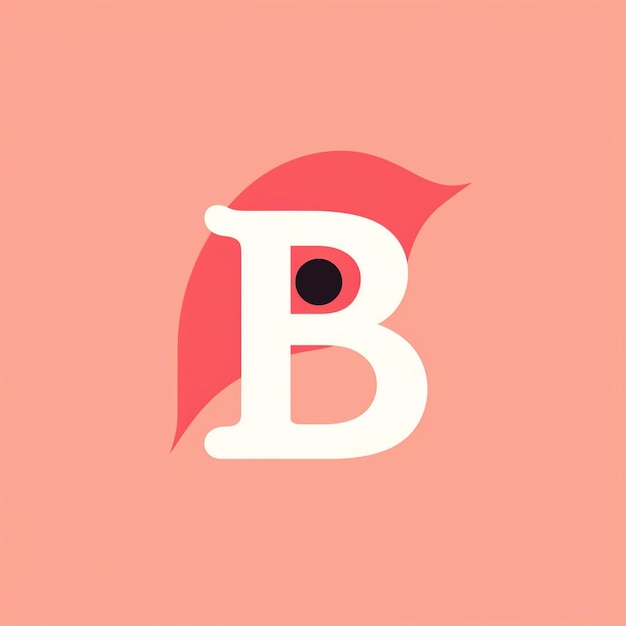 Foto letter b monogram logo ontwerp illustratie grafisch creatief