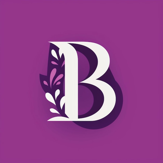 Foto letter b monogram logo ontwerp illustratie grafisch creatief