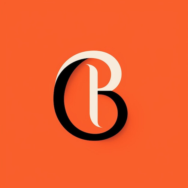 Foto letter b monogram logo ontwerp illustratie grafisch creatief