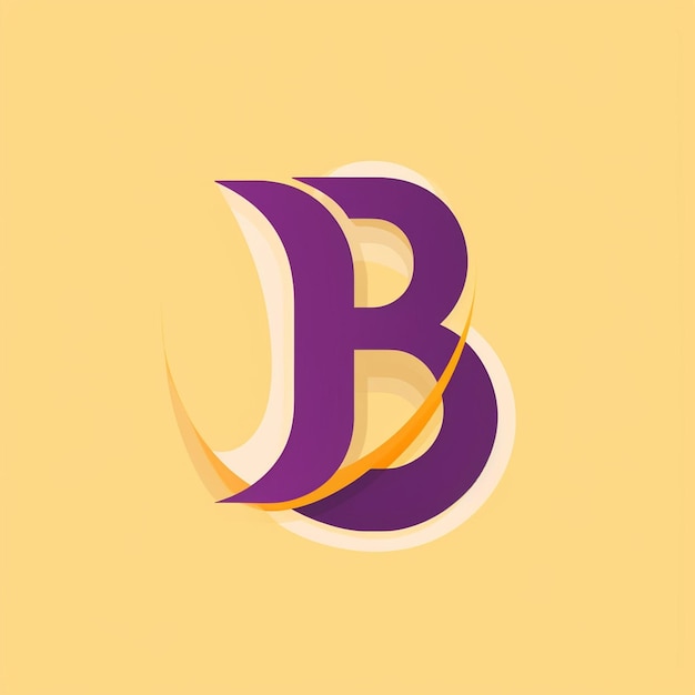 Foto letter b monogram logo ontwerp illustratie grafisch creatief