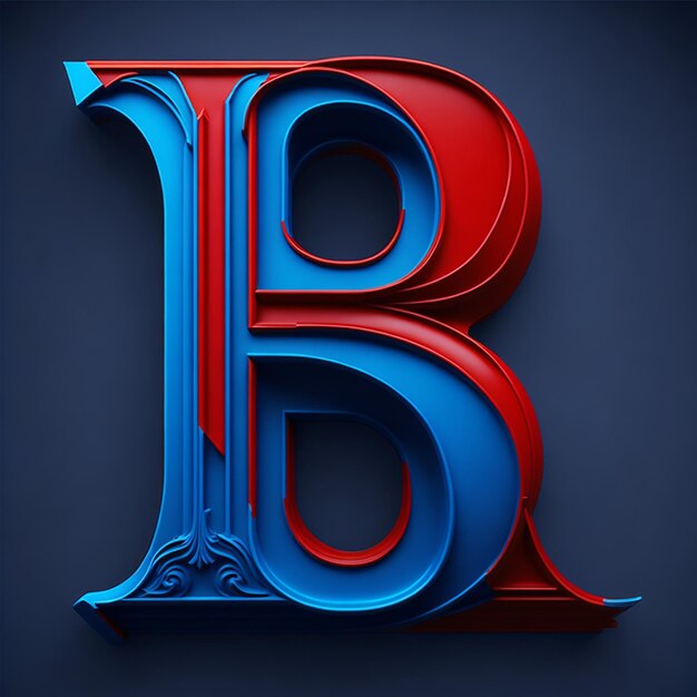 Letter B text effects