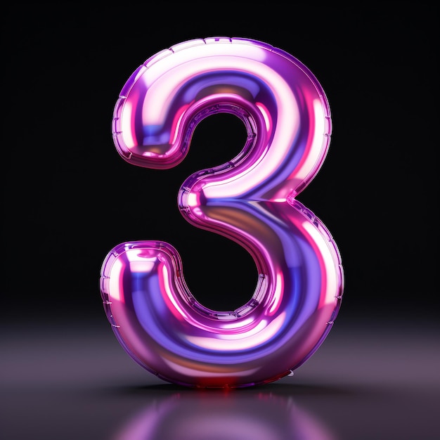 Letter ballon nummers verjaardagsfeest karakter decoratie aftellen nummers concept illustratie