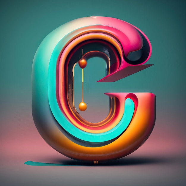 Photo letter c in 3d