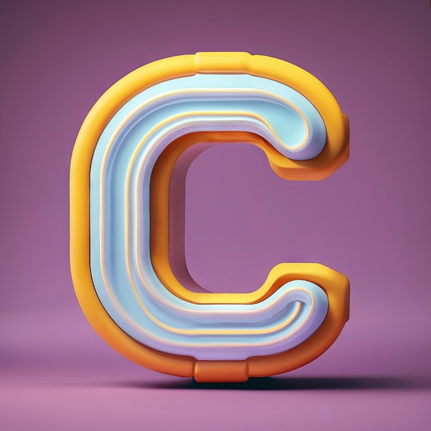 Photo letter c in 3d