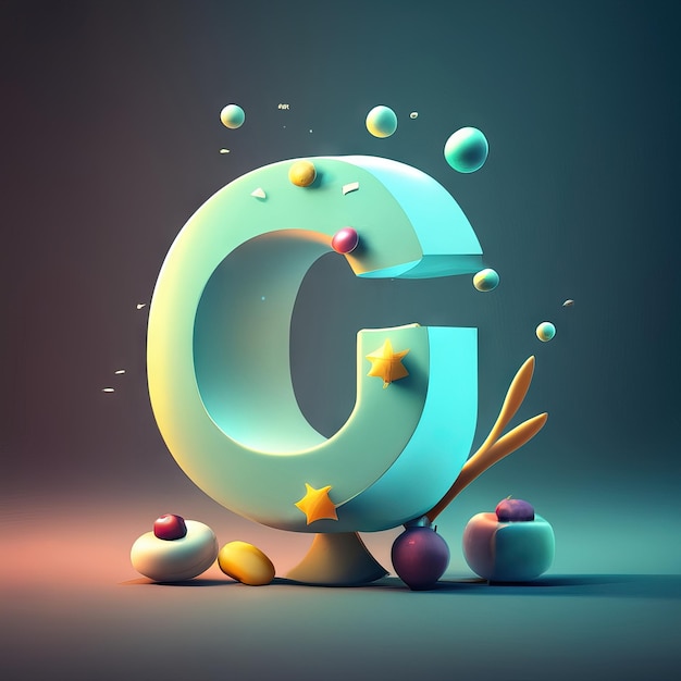 Photo letter c in 3d