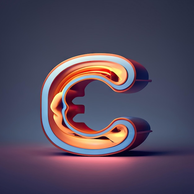 Photo letter c in 3d