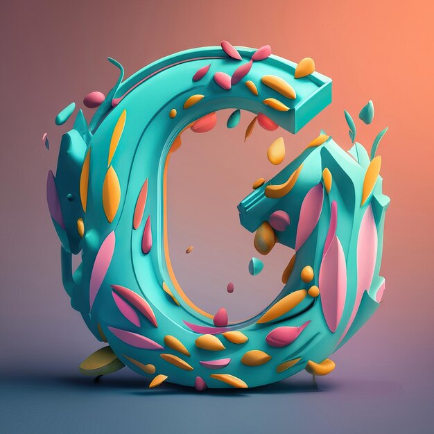 Photo letter c in 3d