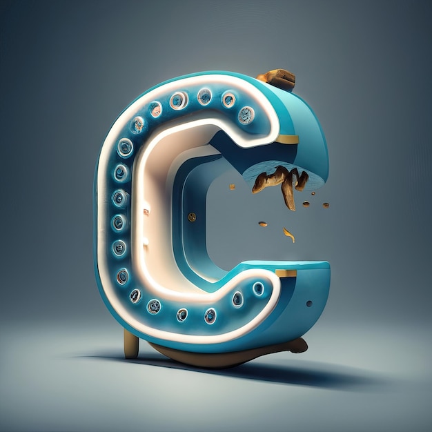 Photo letter c in 3d