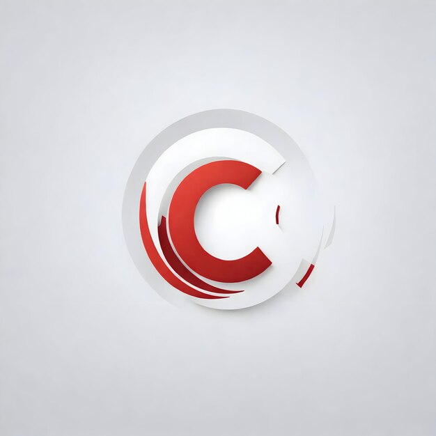 Photo letter c alphabet c logo text brand identity minimal c logo