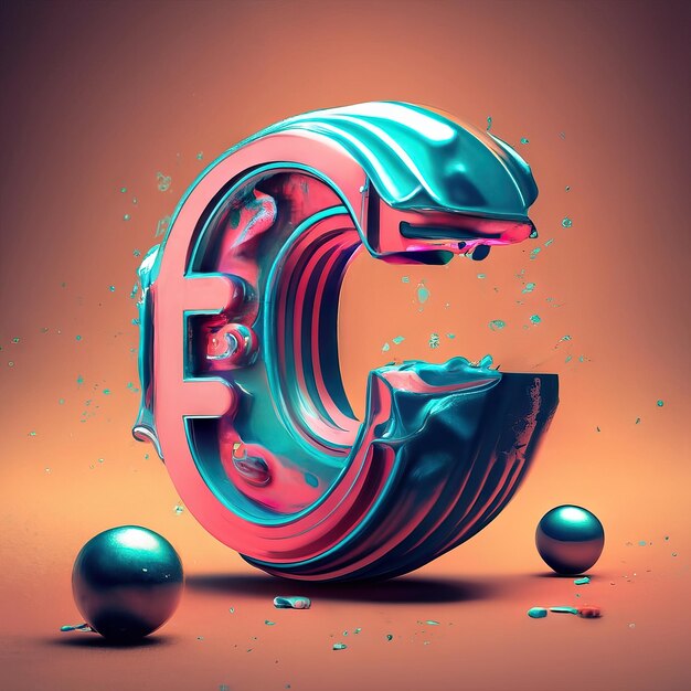 Foto letter c in 3d