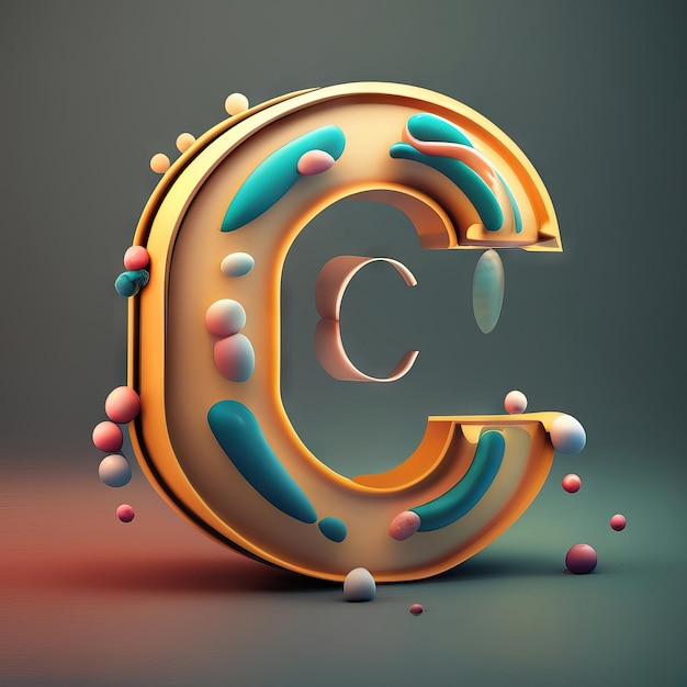 Foto letter c in 3d