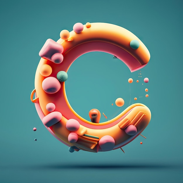 Foto letter c in 3d