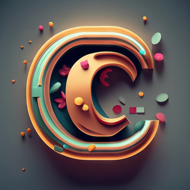 Foto letter c in 3d